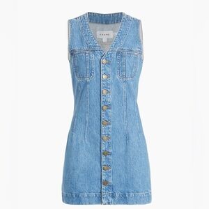 Frame Denim Blue Button-Down Dress